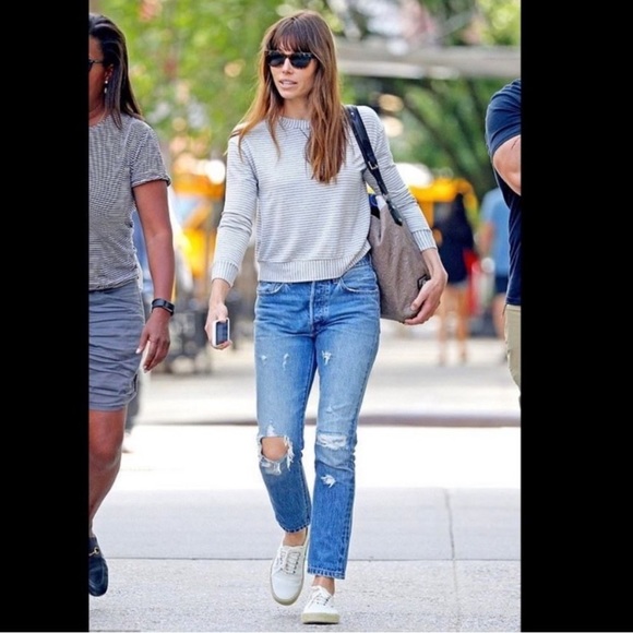 Levi's Premium distressed jeans 501 skinny blue - Picture 4 of 13